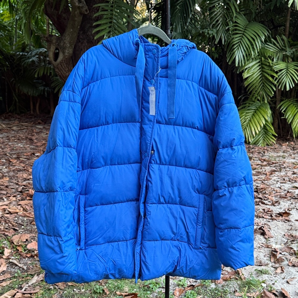 GAP Vibrant Blue Quilted Jacket XXL